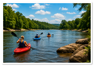 Kayakers on the Alabama River